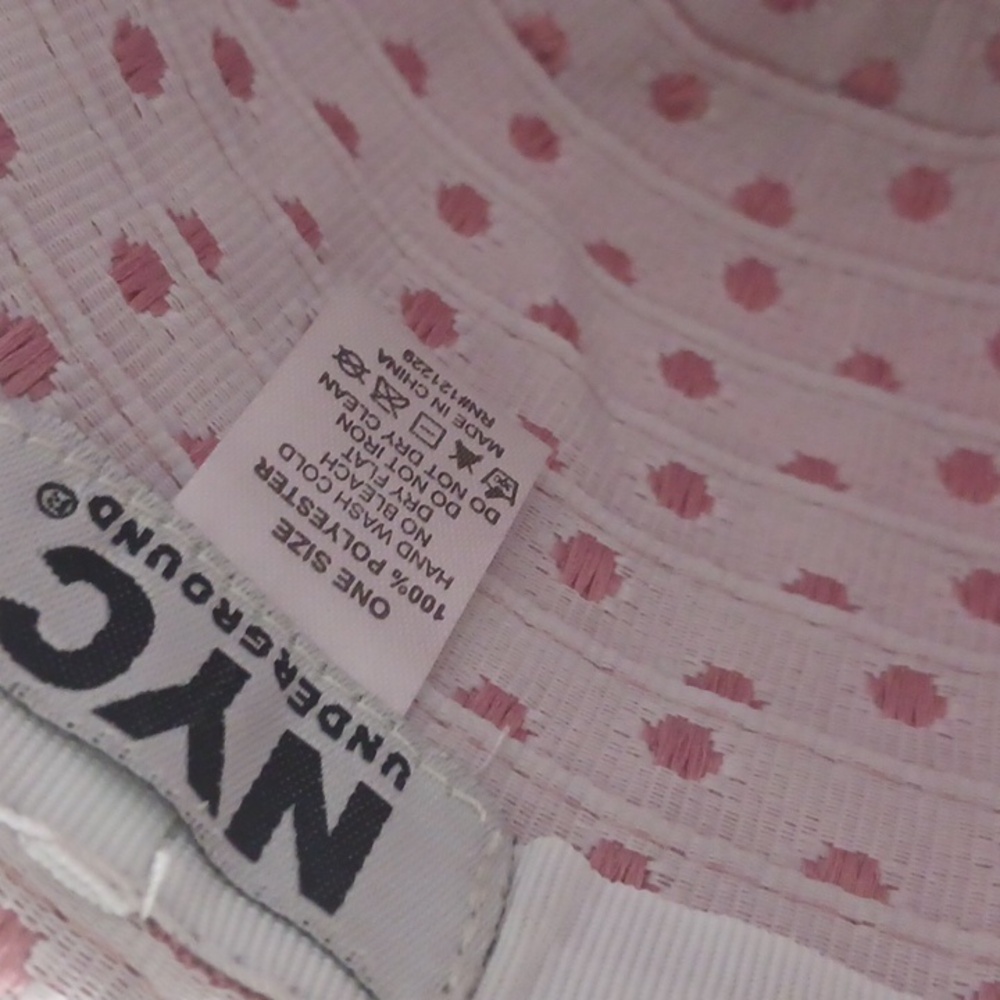 Pink and White Polka Dot Hat - Picture 3 of 3